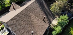 aerial view of home roof